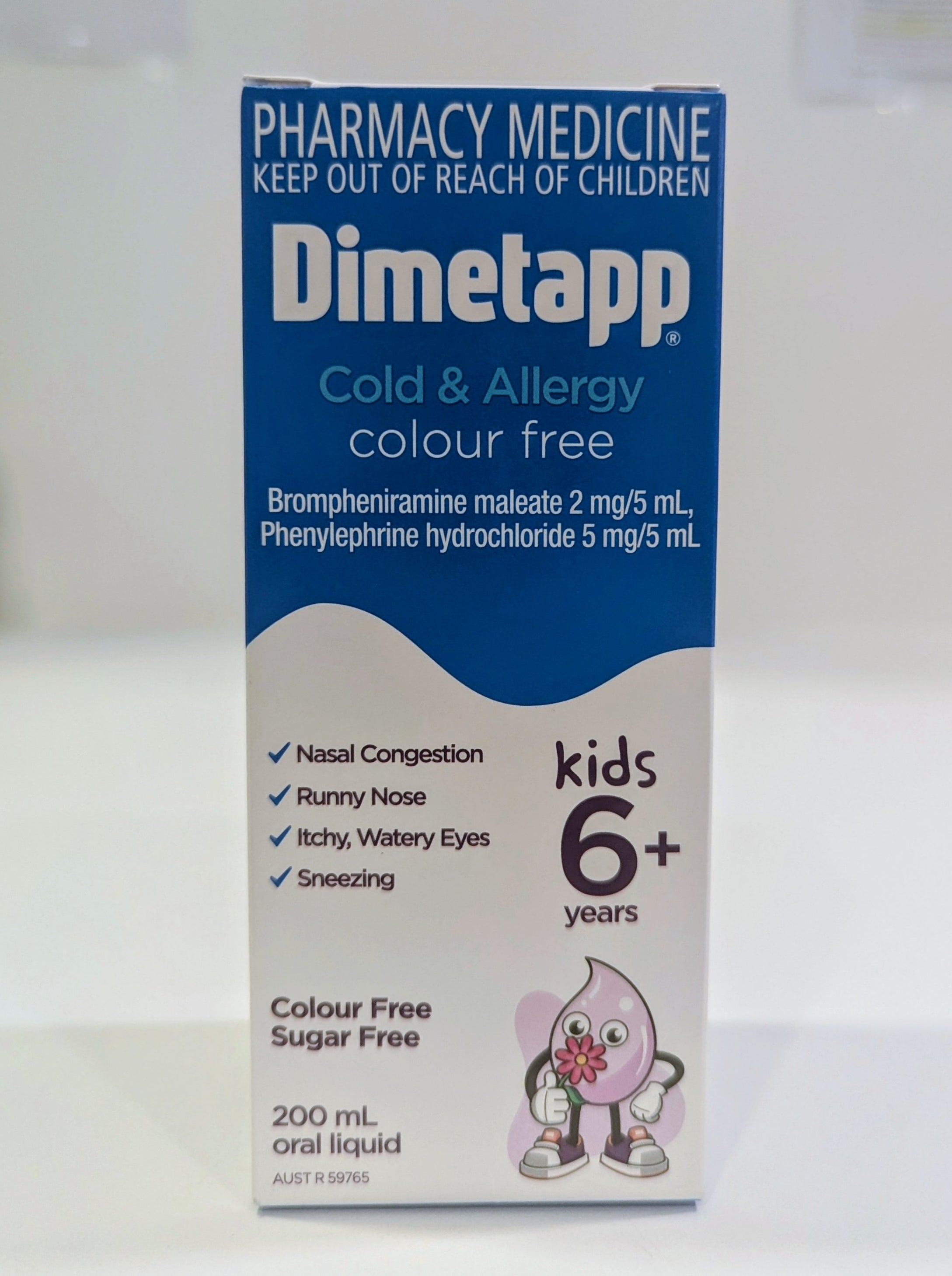 Dimetapp Kids Cold & Allergy Colour Free Elixir 200ml – Chemist Plus