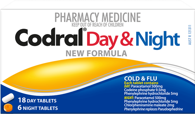CODRAL PE Day & Night Cold & Flu 24 tablets – Chemist Plus