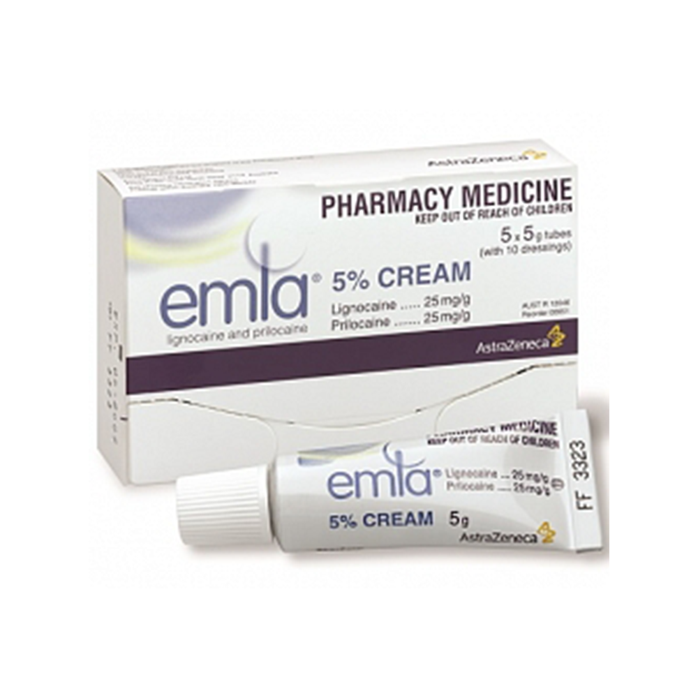 Emla Cream 5% (5 x 5 gram tubes) Chemist Plus Emla Cream 5% (5 x 5 gram tubes) Chemist Plus