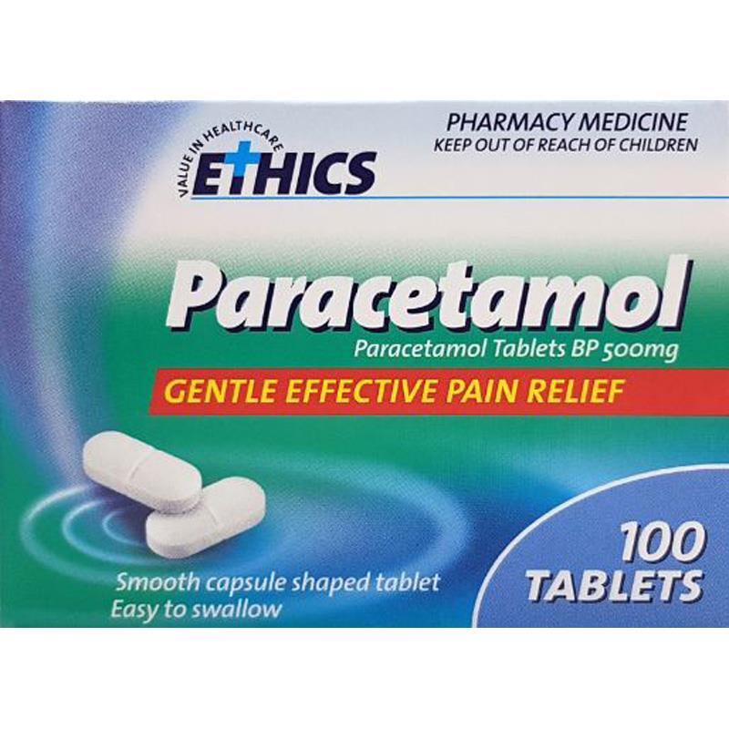 ETHICS Paracetamol 500mg 100 tablets – Chemist Plus