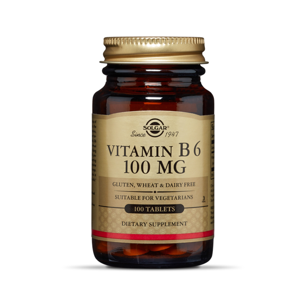 Vitamin B6 100mg 100 vege capsules Chemist Plus