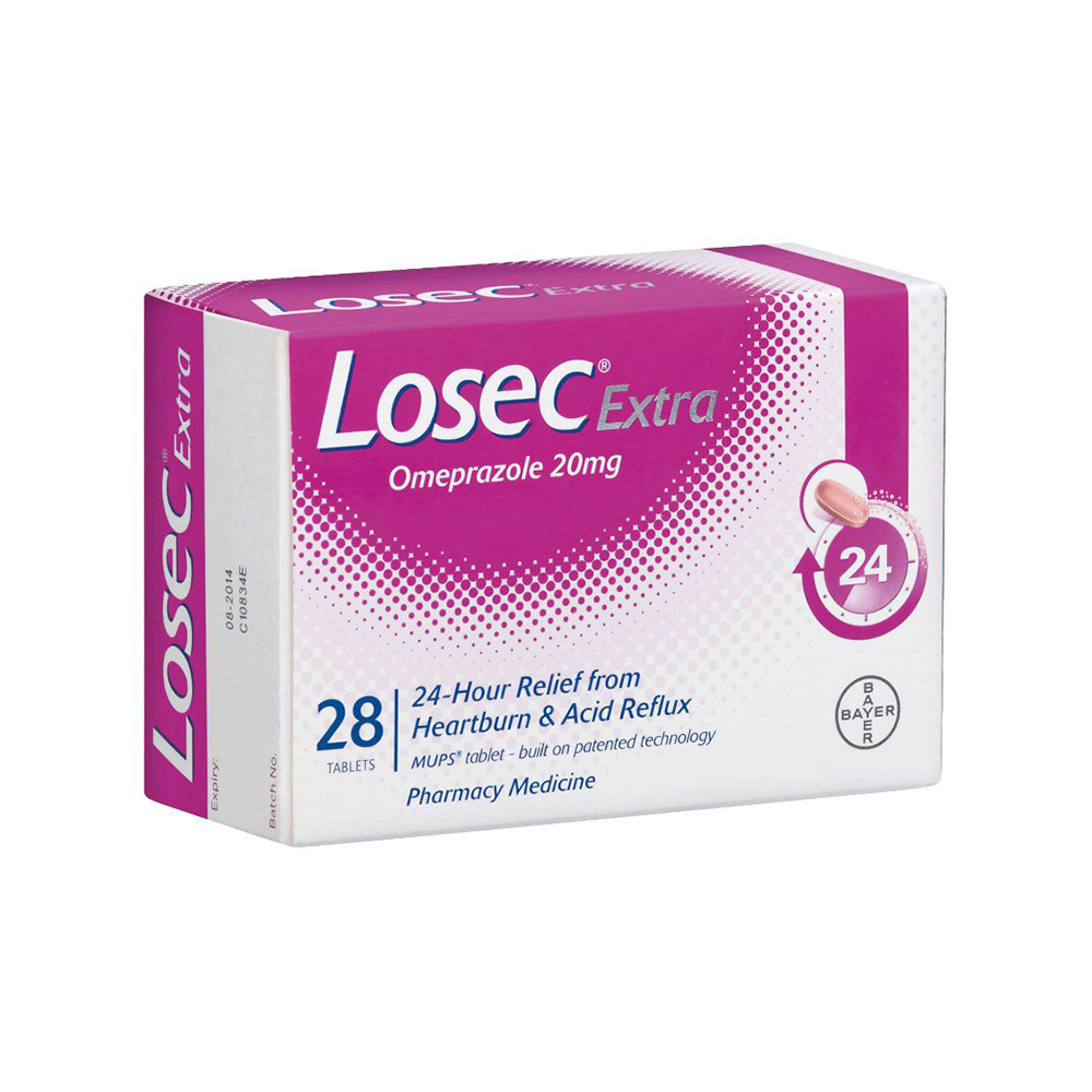 Losec Extra 20mg 28 tablets – Chemist Plus