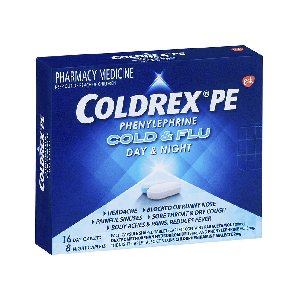 Coldrex PE Cold and Flu Day and Night 24 tablets – Chemist Plus